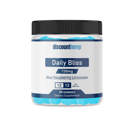 Daily Bliss - Blue Raspberry Hemp Gummies - 720mg