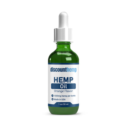 Hemp Tincture - Orange Flavor - 1500mg - 1oz