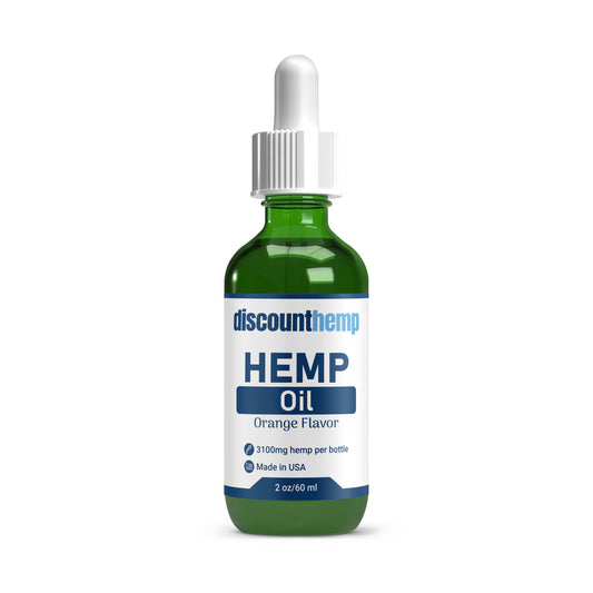 Premium Hemp Oil - 3100mg - Orange Flavor - 2oz