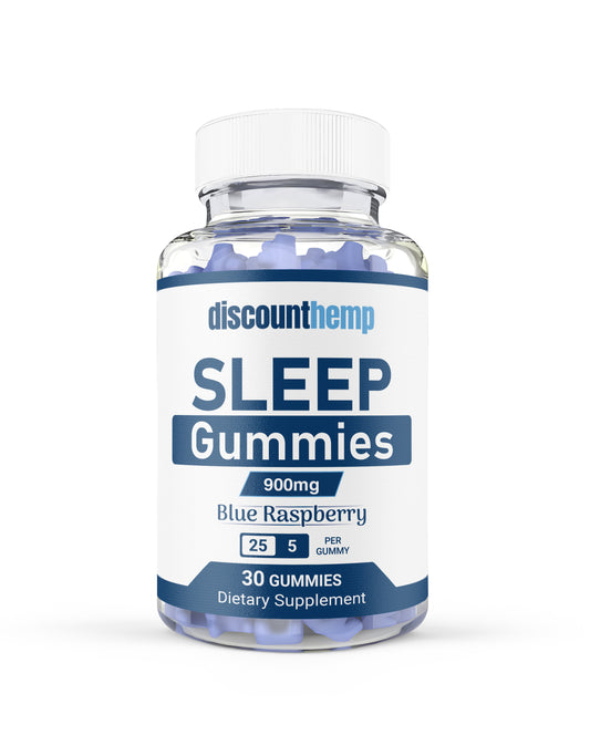 Hemp Sleep Gummies - Raspberry 25mg